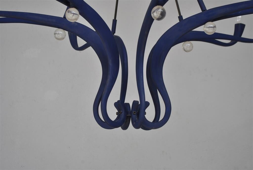 Vintage 1990s design to 12 lights chandelier