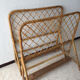 Foot and headboard rattan vintage