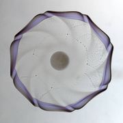 Mid-Century Modern Italian Murano Silver Leaf Glass Pendant Lamp, 1970s
