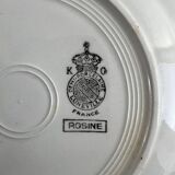 5 assiettes Lunéville Rosine