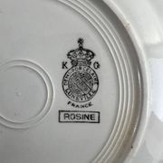 5 assiettes Lunéville Rosine