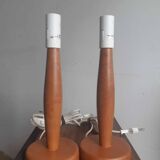 Vintage Ikea wooden lamp bases