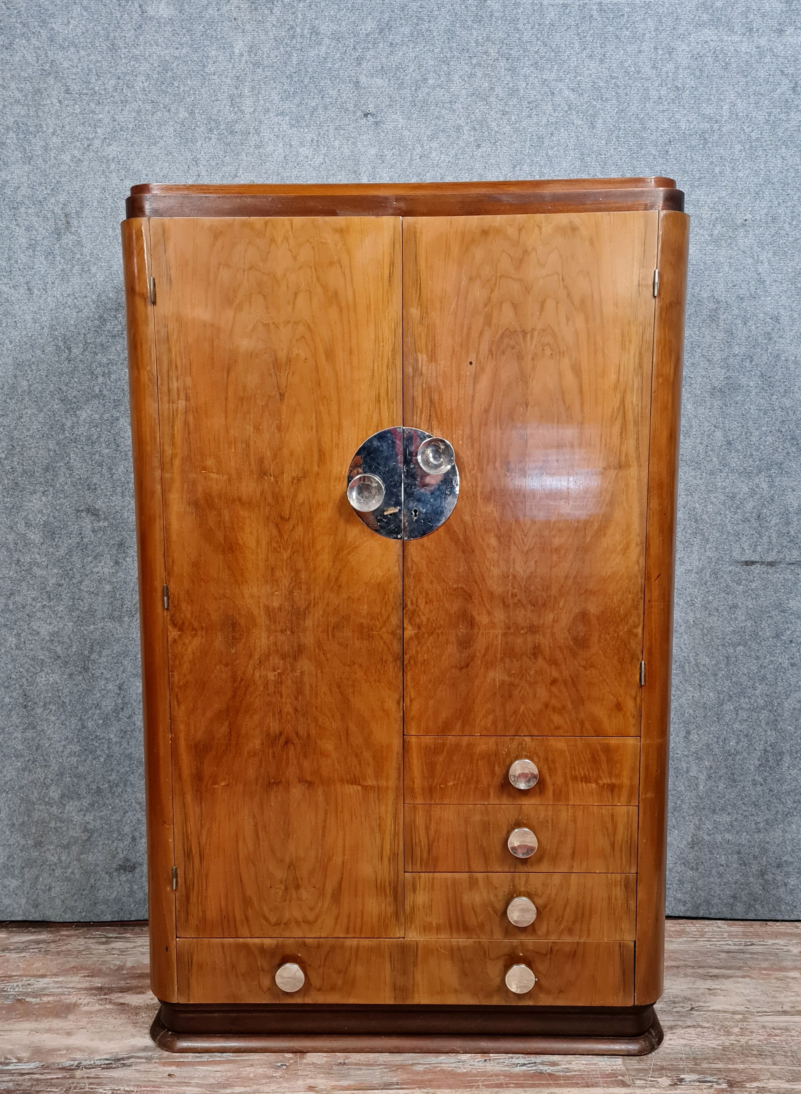 Art Deco period walnut cabinet circa 1920-1930