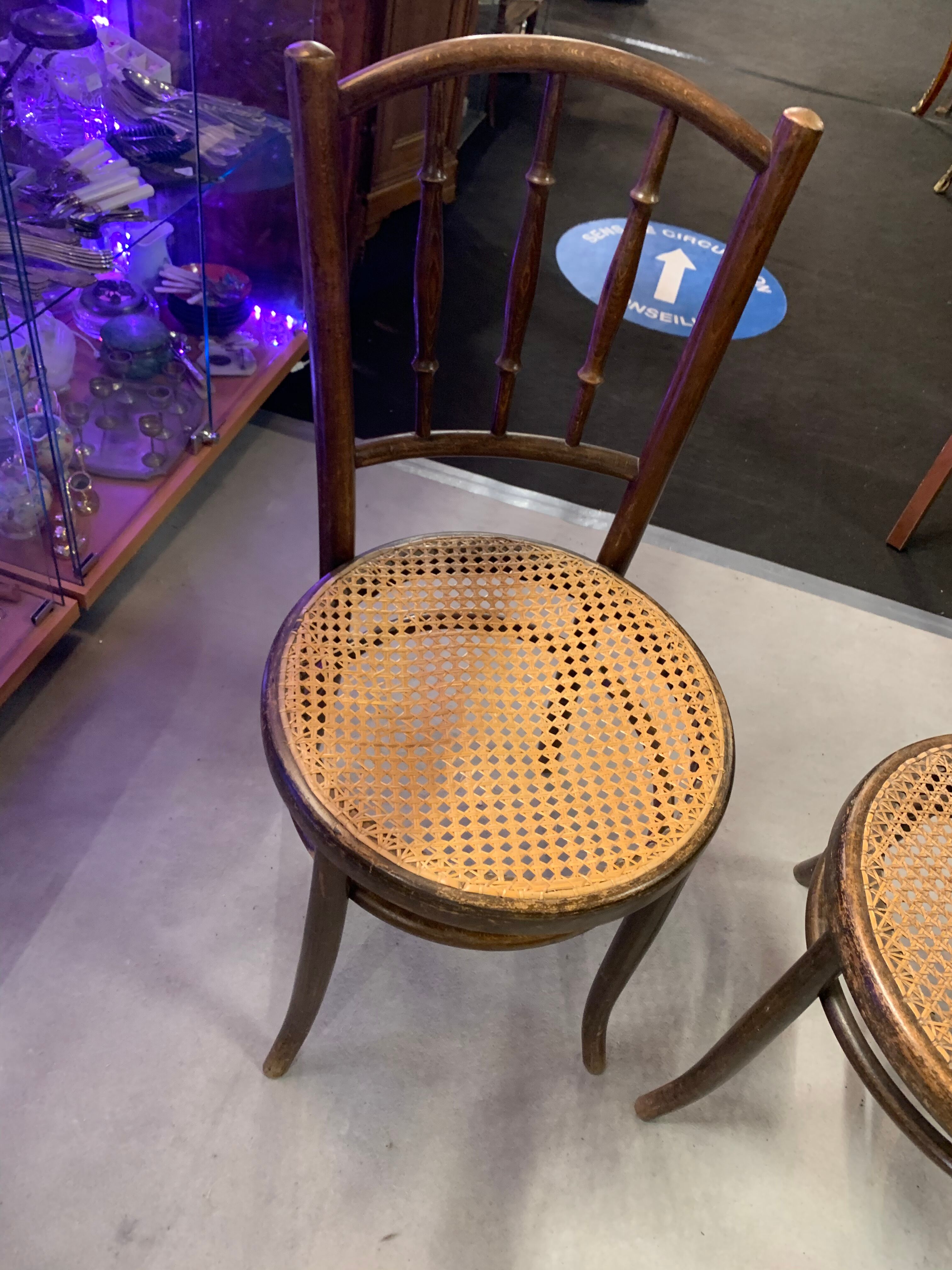 Pair of Fischel bistro chairs