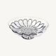 Large wrought iron and strained glass bowl