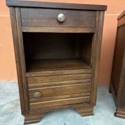 Pair of vintage Art Deco bedside tables from the 1950s