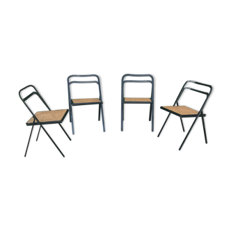 4 chaises de Giorgio Cattelan éditées par Cidue