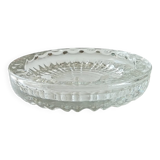 Large vintage molded glass ashtray