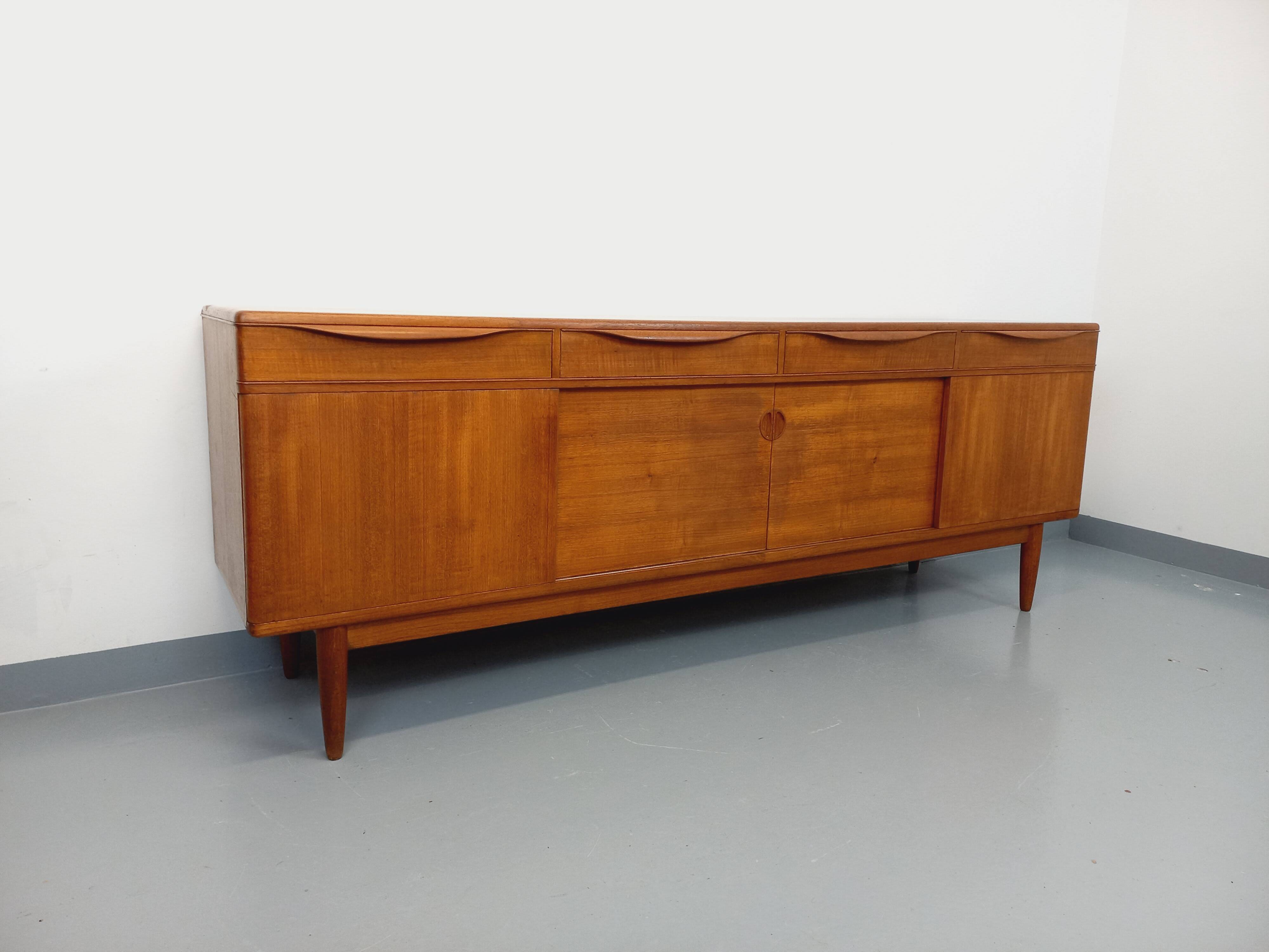 Vintage Scandinavian teak sideboard from the 60s, Johannes Andersen for Samcom