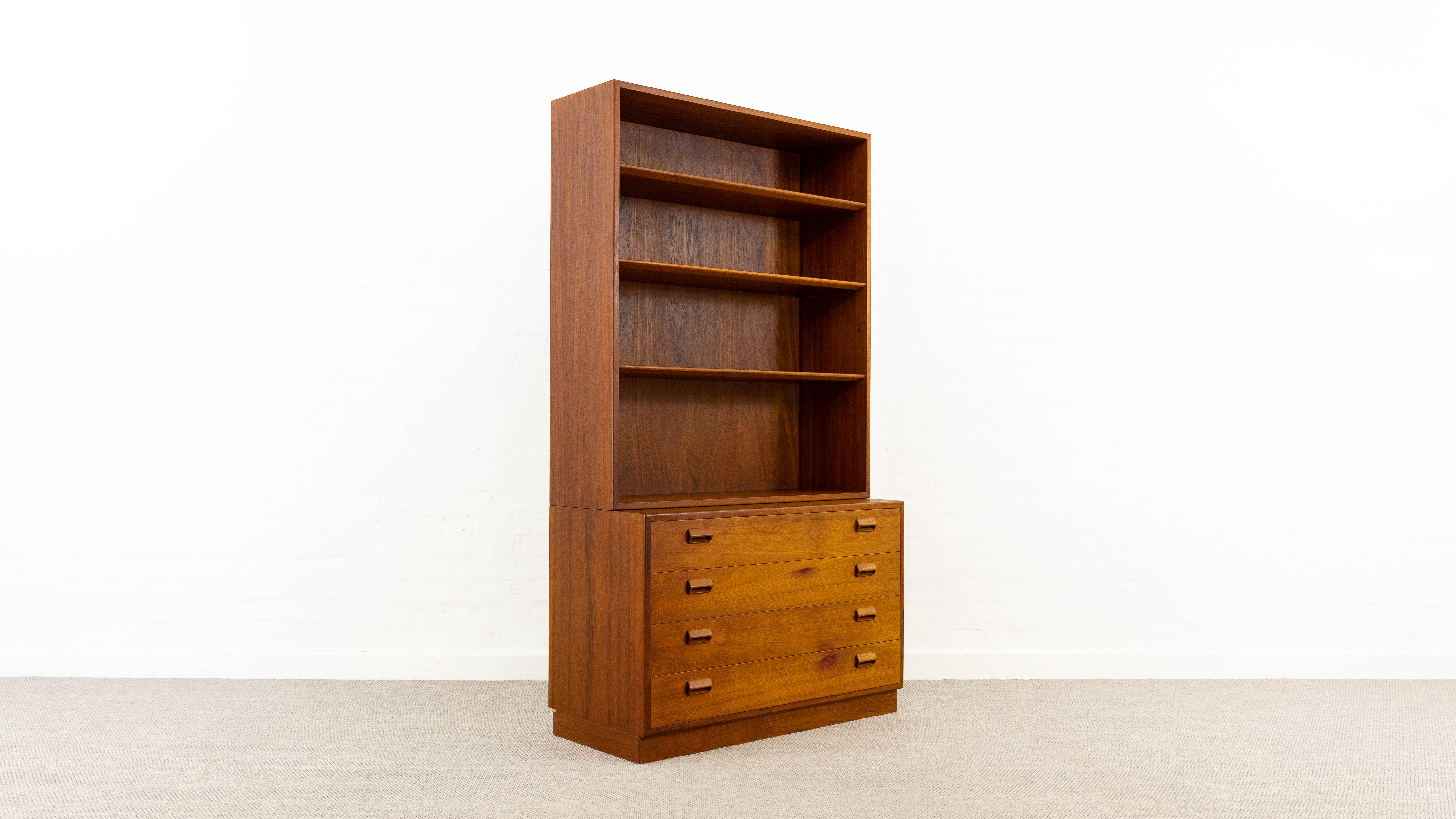 Borge Mogensen teak bookcase for Soborg Mobelfabrik, 1960s