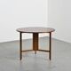 André Sornay round mahogany table, Sornay Furniture 1960