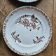 Ironstone dessert plates, poppies
