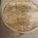 Small round vintage rattan table