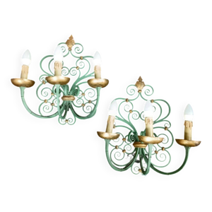 Paire d'appliques en - gilbert