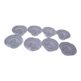 Set of 8 glass candle holders, Luminarc