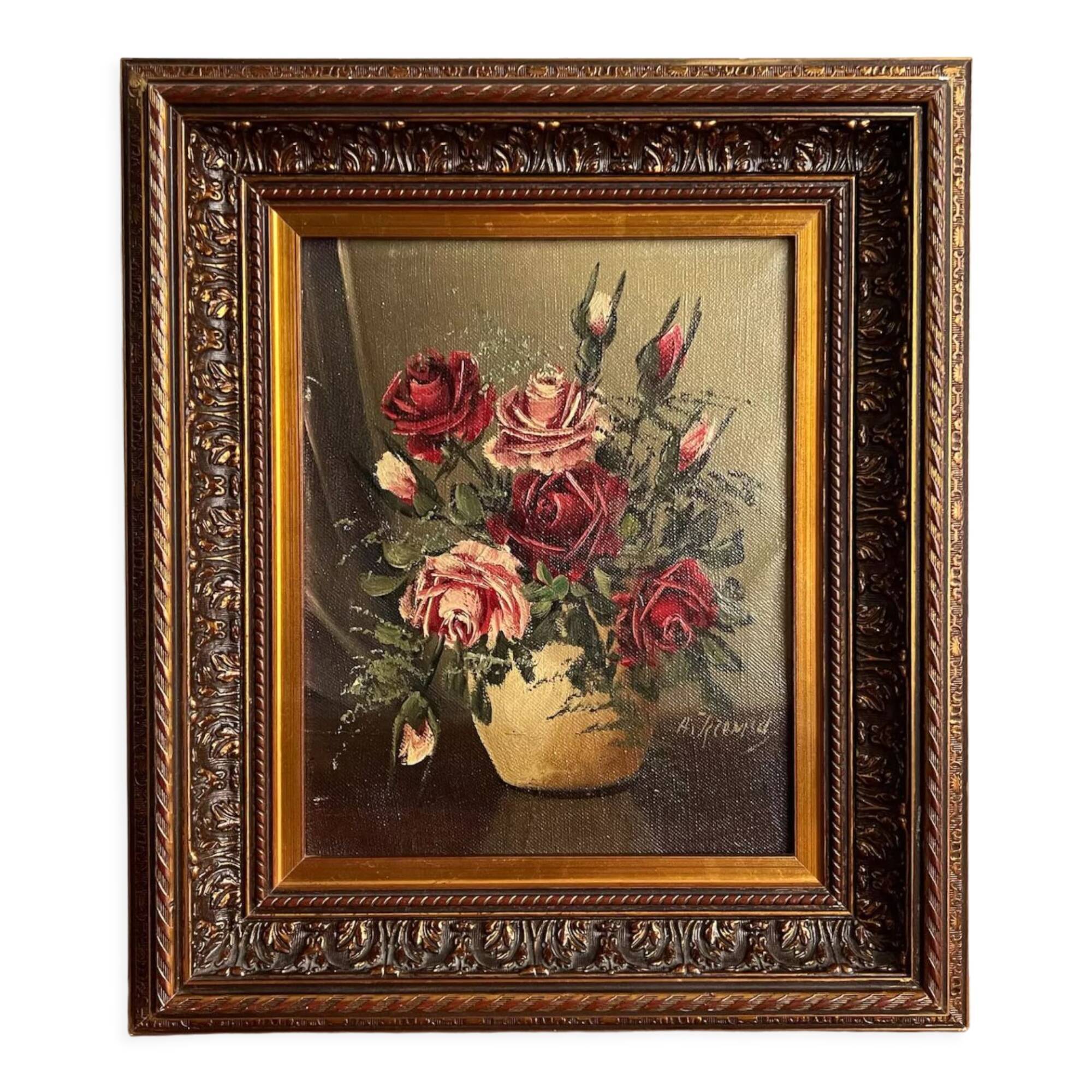 Oil on canvas, linen