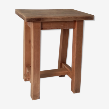 Solid wood workshop stool – 60s