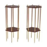 Pair of small hexagonal pieces of sofa