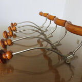 5 old large hooks art deco from the 30/40 years