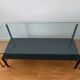 Coffee table design 50s vintage glass and brass