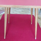 Vintage side table Scandinavian compass legs