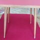 Table d'appoint vintage pieds compas scandinave