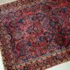 Handmade antique Persian Sarouk rug 94cm x 167cm 1910s