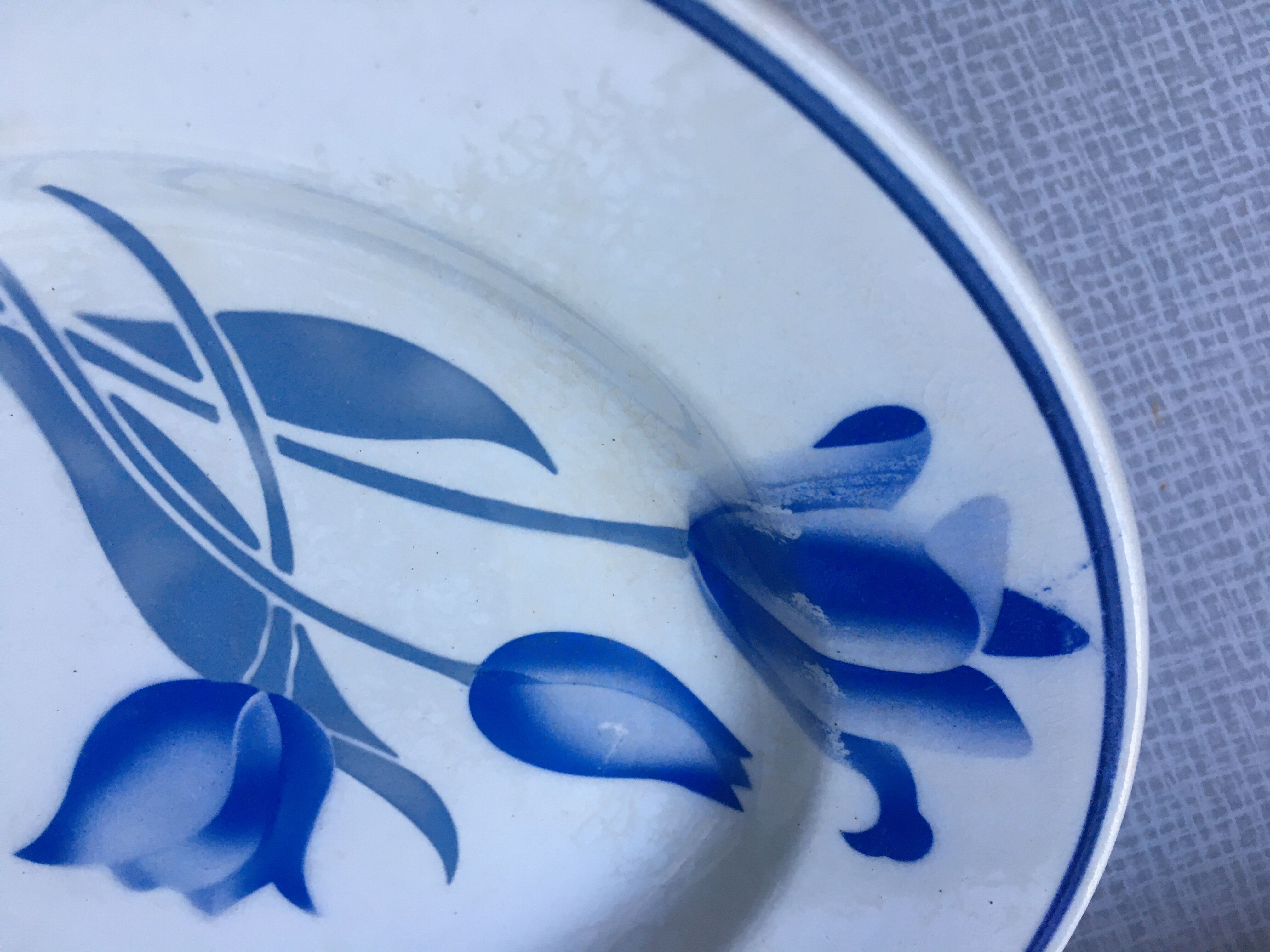 Set of 6 deep plates, Simone Moulin des Loups model