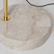 Marble swivel arch floor lamp, Bellux 1980's switzerland