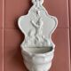 19th century porcelain angel holy water font