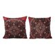 Set of 2 vintage velvet cushion covers 61x61 cm