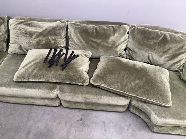 Large vintage modular sofa by Musterring, Germany 1970s