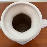 White ceramic ansé vase