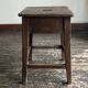 Tabouret de campagne 19e en chêne