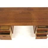 Scandinavian desk in teak and oak, Sweden, 1960