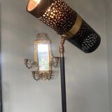 Metal gallows wall light