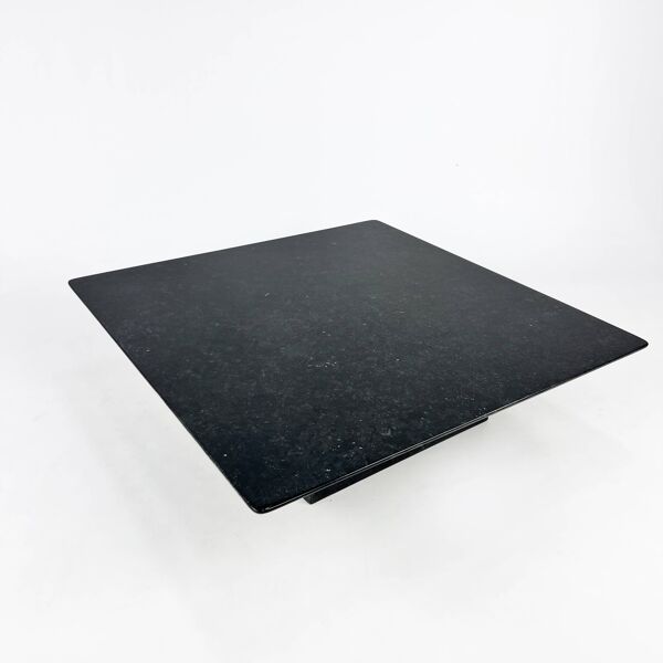 Table Basse Carrée Vintage en Granit, Italie, 1970s