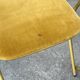 Set of 4 folding velvet chairs, Souvignet brand