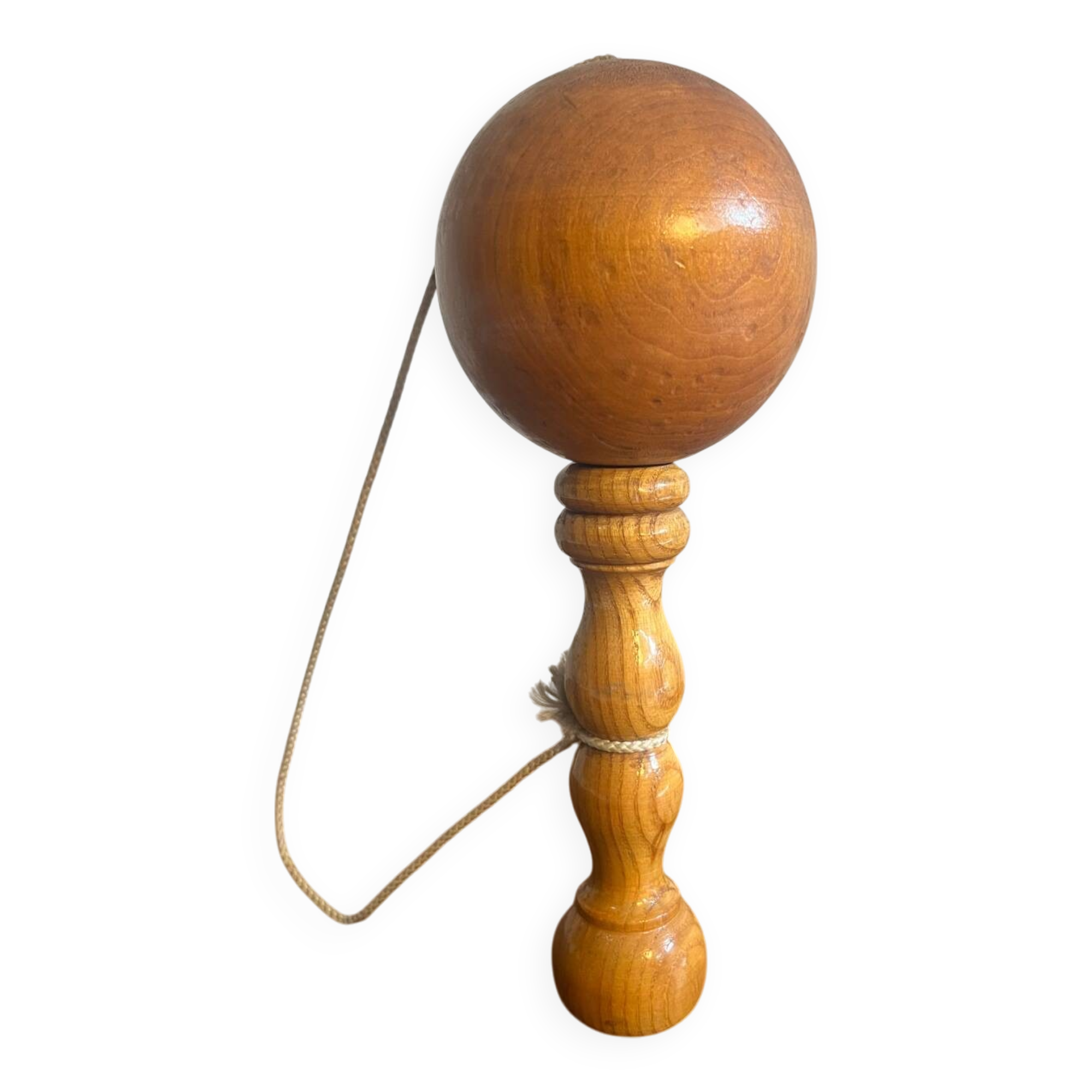 Wooden cup and ball game