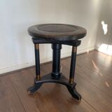 Art deco regency piano stool in oak 1920s