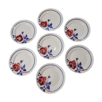 Set of 7 plates K&G Lunéville