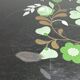 Table de chevet vintage motif floral