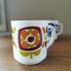 Set de 3 tasses et une verseuse Mobil vintage