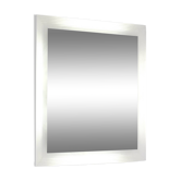 Miroir carré en verre, Italie 1970