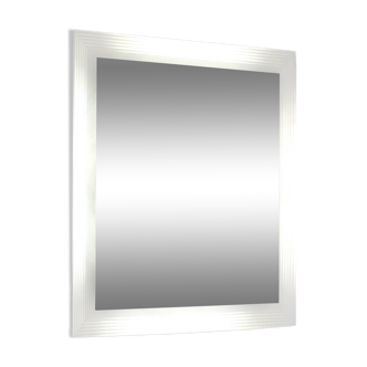 Miroir carré en verre, Italie 1970
