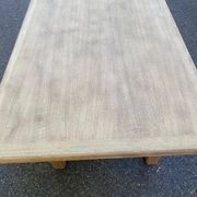 Table à manger de ferme rénovée en chêne des années 60
