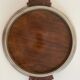 Plateau Art deo wood and silver metal