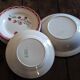 8 flat plates and a round deep dish Digoin Sarreguemines Aude Art Deco