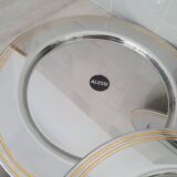 Alessi Ettore Sottsass / 6 large stainless steel presentation plates 18/10