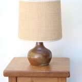 Sandstone lamp signed Georges Robin, 70s